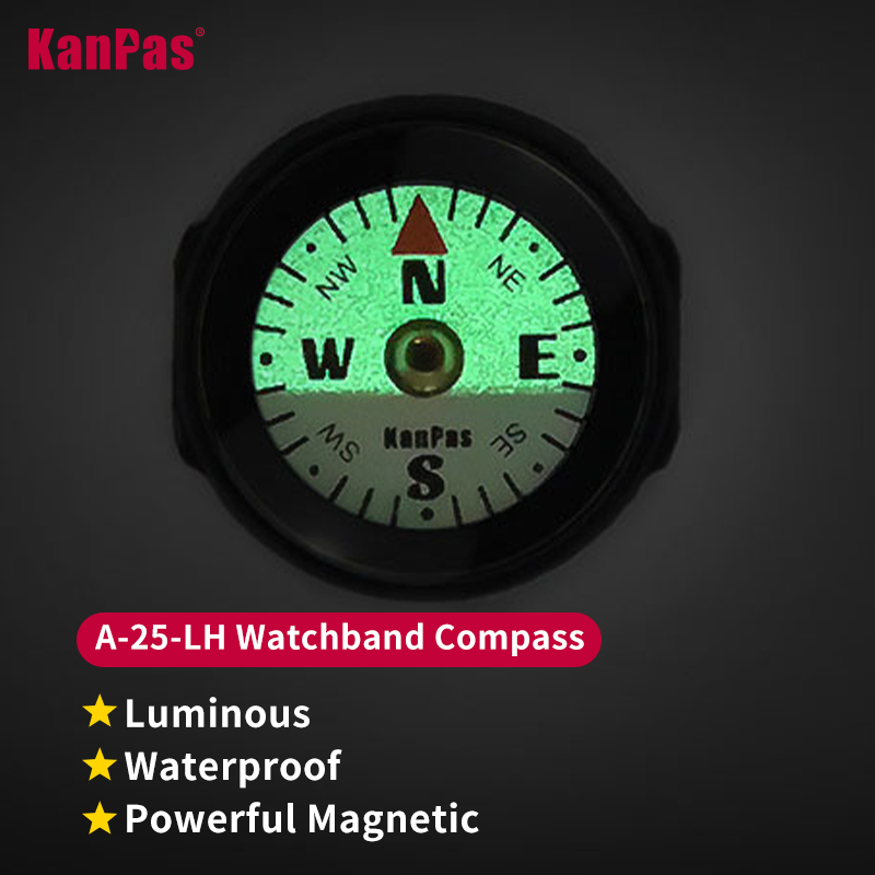 Compass Lensatic - KANPAS Saat Kayışı Pusula Bileklik Su