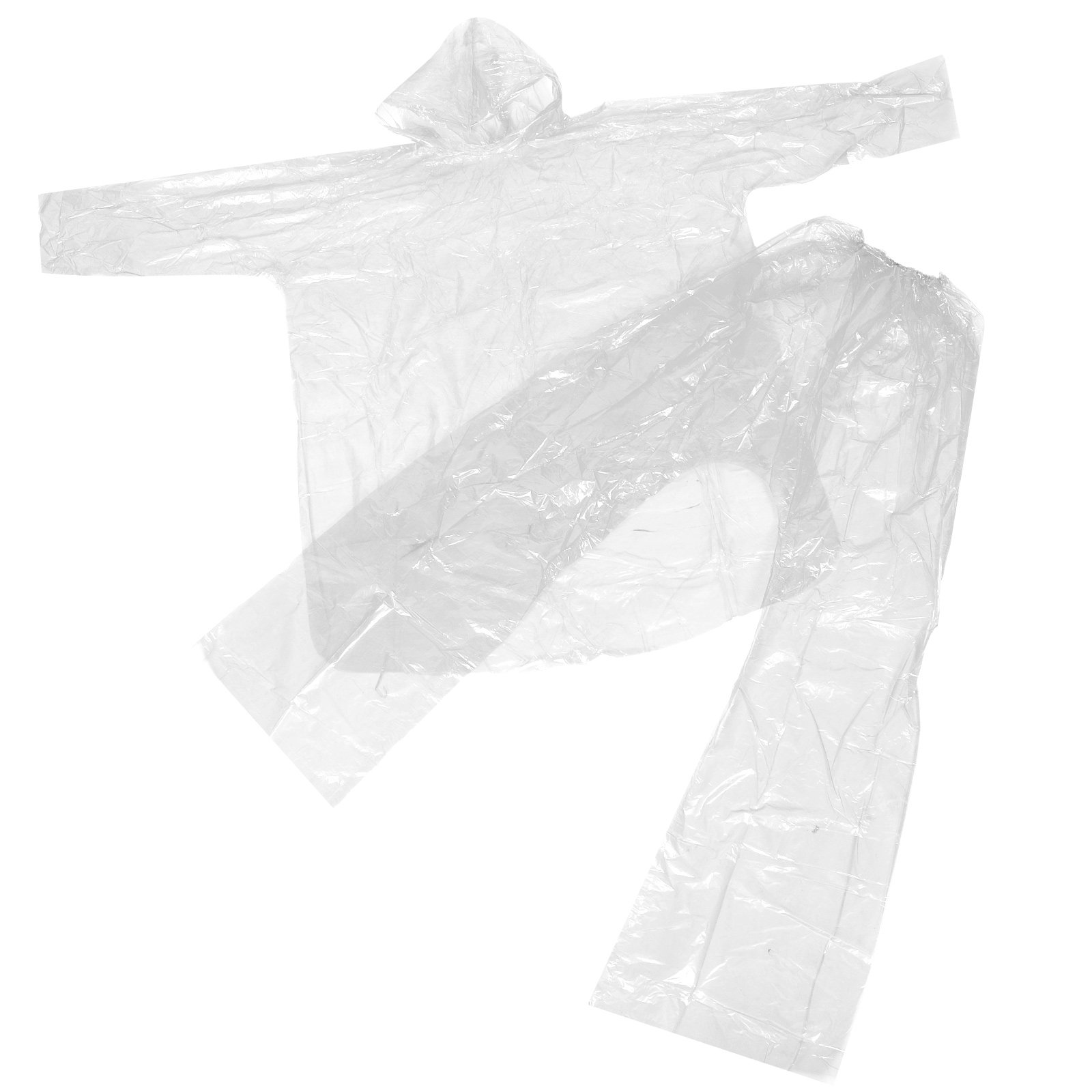 Emergency Poncho Rain - Acil Durum Yağmurluk Seti Şeffaf Plastik