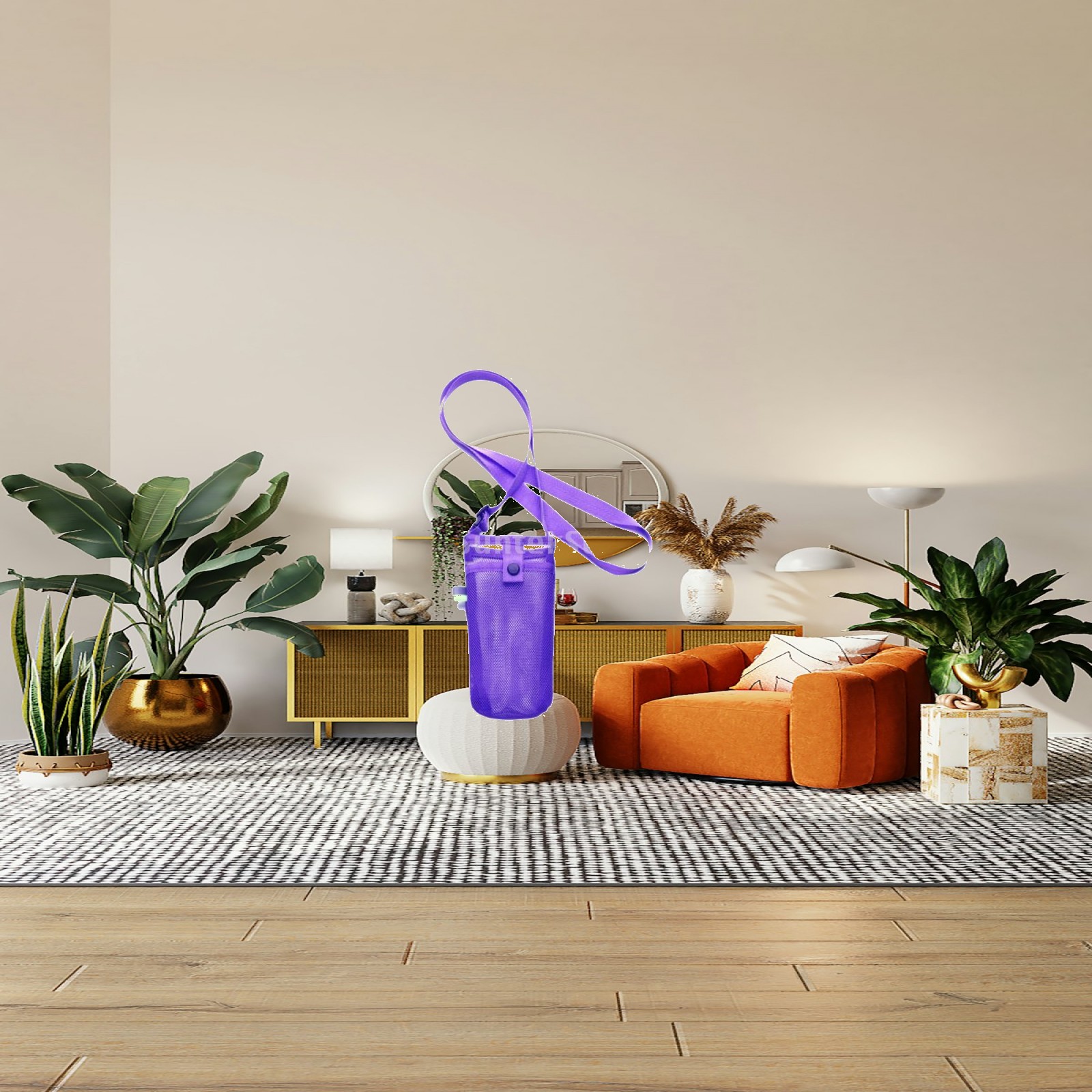 Water Bag Collapsible - Su Şişesi Kılıfı Ayarlanabilir Askılı Katlanabilir