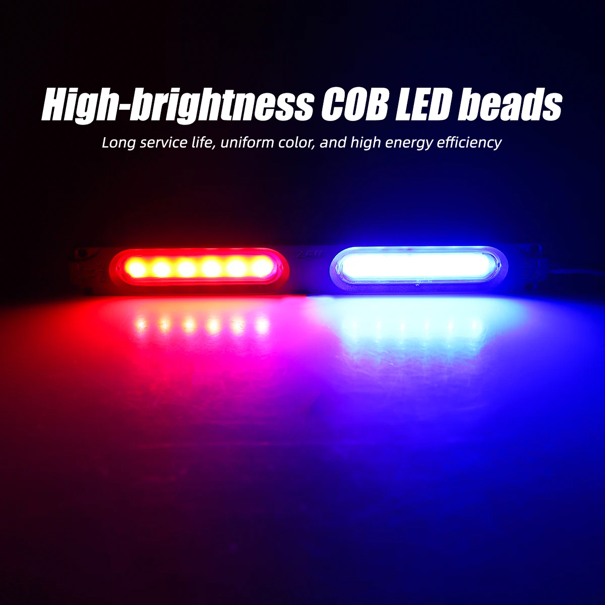 Sos Light Strobe - Kırmızı Mavi Yanıp Sönen Çift Işıklı
