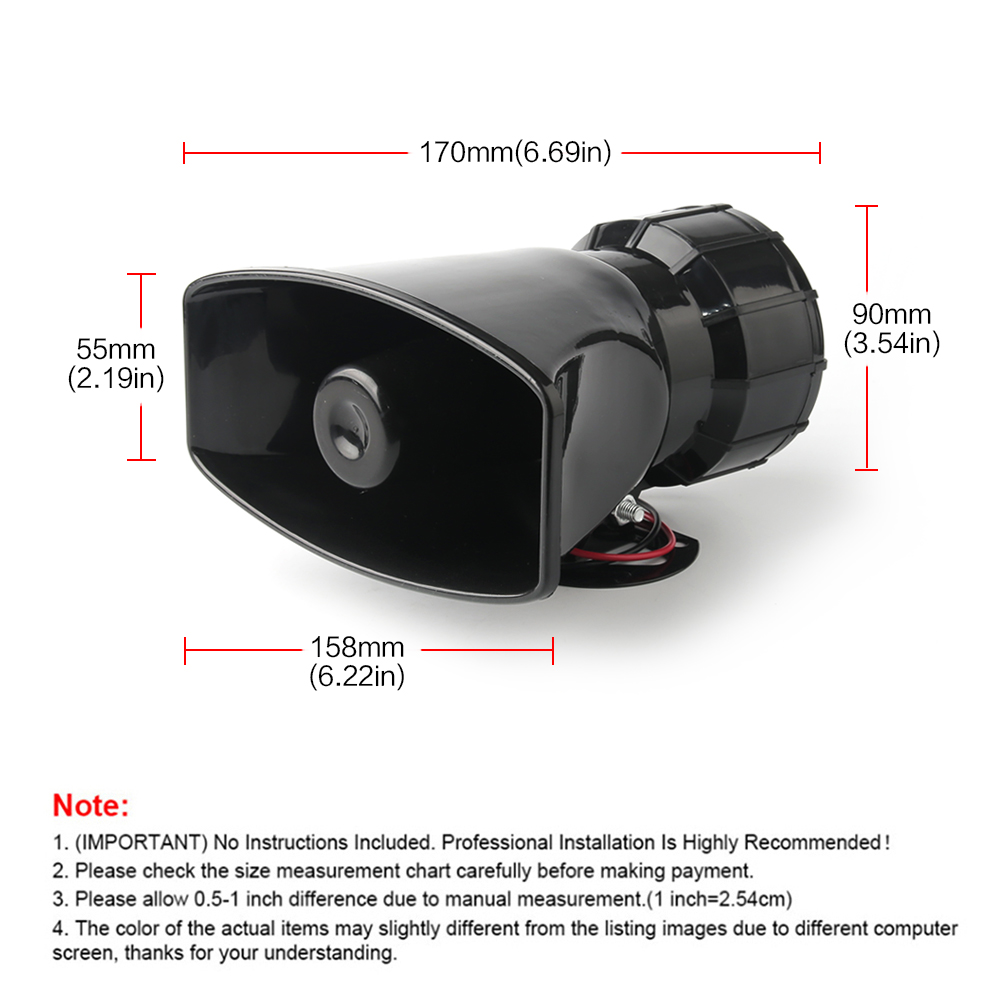 12V Hoparlör 130dB Kablosuz El - Emergency Whistle Loud incelemesi ve fiyatı